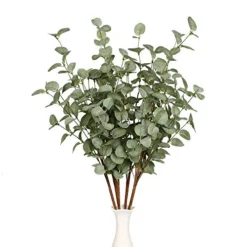 VGIA 6 Pcs Artificial Plants Eucalyptus Stems Eucalyptus Leaf Spray In Green Greenery Stems Silk Plastic Plants Floral For Home Party Wedding Decoration -Nearly Natural Store 51YVmmEeR4L
