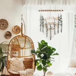 Cyitimo Bathroom Decor Artificial Eucalyptus Greenery Hanging Wall Decor Faux Eucalyptus Leaves Hanging Plant With Wooden Stick With Rustic Farmhouse For Bedroom Nursery Boho Home Decorations -Nearly Natural Store 51ZVdUvPJRL