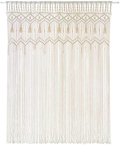 Mkono Macrame Curtain Large Boho Woven Wall Hanging Window Curtains Handmade Bohemian Decor For Window Doorway Closet Wedding Backdrop Arch Bedroom Living Room Apartment, 51''W X 70''L 8 Mkono Macrame Curtain Large Boho Woven Wall Hanging Window Curtains Handmade Bohemian Decor For Window Doorway Closet Wedding Backdrop Arch Bedroom Living Room Apartment, 51''W X 70''L - Image 8