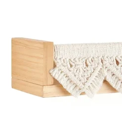 Mkono Macrame Floating Shelves Boho Wall Decor Set Of 2 Natural Wood Hanging Storage Shelf For Bedroom Bathroom Living Room Nursery Dorm Room, Display Shelving For Hanging Plants Photos -Nearly Natural Store 51blSQDl7wL