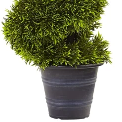 Nearly Natural Grass Spiral Topiary With Deco Planter, 3' -Nearly Natural Store 51cdQYcw2YL