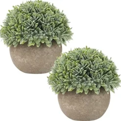 Briful Small Fake Plants Faux Potted Plant Mini Artificial Plants For For Home Table Office Room Desk Bathroom Shelf Kitchen Farmhouse Mantel Decoration -Nearly Natural Store 51hBgh2gl4L. AC
