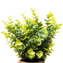 Svenee Mini Potted Plants Artificial Flocked Eucalyptus Greenery In Pots Faux Potted Herbs Small Houseplants For Indoor Outdoor Greenery Tabletop Decoration Centerpiece, Garden,Farmhouse (1) -Nearly Natural Store 51hGCTYitES