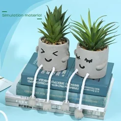 Iuuidu Artificial Potted Plant, Faux Succulent In Pot Emotional Cement Potted Plant Animated Artificial Succulents Decor For Home Living Room Bedroom And Office(Shy) 18 Iuuidu Artificial Potted Plant, Faux Succulent In Pot Emotional Cement Potted Plant Animated Artificial Succulents Decor For Home Living Room Bedroom And Office(Shy) -Nearly Natural Store 51j6kf7Qj4L
