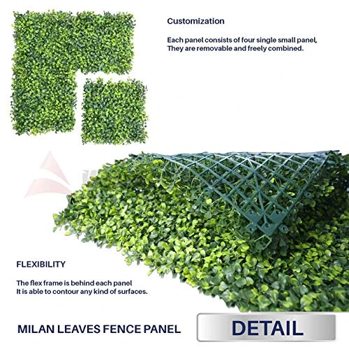 · Petgrow · Realistic & Thick Artificial Hedge Boxwood Fence Privacy Screen Panels, UV Protection Fresh Faux Foliage Backdrop Wall Decor For Indoor Outdoor, 72 Pack 4 · Petgrow · Realistic & Thick Artificial Hedge Boxwood Fence Privacy Screen Panels, UV Protection Fresh Faux Foliage Backdrop Wall Decor For Indoor Outdoor, 72 Pack - Image 4