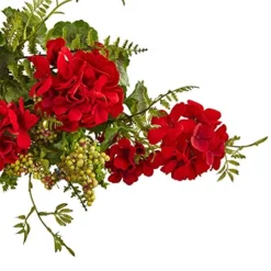 Nearly Natural 4574 32â€ Geranium And Berry Swag,Red -Nearly Natural Store 51mz6q6nkYL