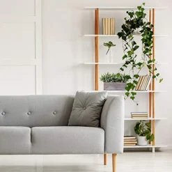 Faux Eucalyptus Plants In Rustic Rectangular Wood Planter Box Artificial Eucalyptus Greenery Arrangement Potted Plant In Dusty Green For Wedding Centerpiece Office Room Table Windowsill Décor -Nearly Natural Store 51qSaBvfpyL