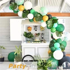 Hopeak Artificial Palm Leaves, 24 Pieces Large Palm Leaves For Hawaiian Luau Party Jungle Beach Theme Party Birthday Party Table And Wall Decorations -Nearly Natural Store 51tvY9UcJIL