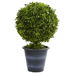 Nearly Natural 4560 23" Boxwood Ball Topiary
