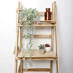 COCOBOO 1pcs Artificial Hanging Plants, Fake Potted Eucalyptus Faux Hanging Plant For Wall Room Home Indoor Outdoor Shelf Decor -Nearly Natural Store 51vOLS6FyML