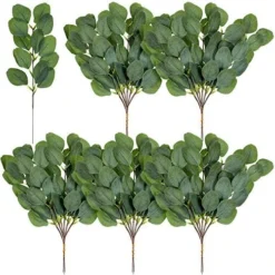WILLBOND 30 Pieces Artificial Eucalyptus Leaf Stem Long Eucalyptus Artificial Greenery Leaves For Wedding, Holiday, Garden, Home, Office, Greens Decor -Nearly Natural Store 51yFAZFDP3L. AC