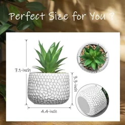 CADNLY Small Artificial Plants In Pots - Fake Plants For Bathroom Office Desk - Faux Succulents Plants Artificial Succulents Decor - Faux Plants Indoor Small Plants Shelf Decor Green Potted Plant -Nearly Natural Store 51yzUJgzlbL