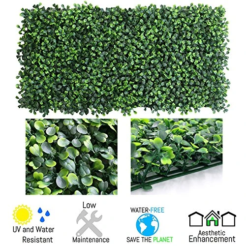 · Petgrow · Realistic & Thick Artificial Hedge Boxwood Fence Privacy Screen Panels, UV Protection Fresh Faux Foliage Backdrop Wall Decor For Indoor Outdoor, 72 Pack 2 · Petgrow · Realistic & Thick Artificial Hedge Boxwood Fence Privacy Screen Panels, UV Protection Fresh Faux Foliage Backdrop Wall Decor For Indoor Outdoor, 72 Pack - Image 2