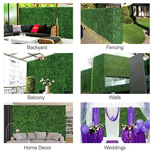 · Petgrow · Realistic & Thick Artificial Hedge Boxwood Fence Privacy Screen Panels, UV Protection Fresh Faux Foliage Backdrop Wall Decor For Indoor Outdoor, 72 Pack 5 · Petgrow · Realistic & Thick Artificial Hedge Boxwood Fence Privacy Screen Panels, UV Protection Fresh Faux Foliage Backdrop Wall Decor For Indoor Outdoor, 72 Pack - Image 5