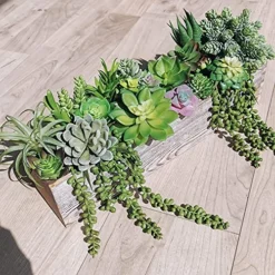 Winlyn 22 Pcs Bulk Artificial Succulents Plants Unpotted Small Aloe Hanging String Of Pearls Cactus Green Fake Succulents For Succulent Garden Arrangement Centerpiece Wall Indoor Outdoor Home Decor -Nearly Natural Store 61CC3j5LA9L