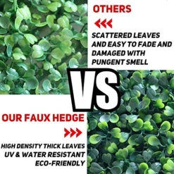 · Petgrow · Realistic & Thick Artificial Hedge Boxwood Fence Privacy Screen Panels, UV Protection Fresh Faux Foliage Backdrop Wall Decor For Indoor Outdoor, 72 Pack 17 · Petgrow · Realistic & Thick Artificial Hedge Boxwood Fence Privacy Screen Panels, UV Protection Fresh Faux Foliage Backdrop Wall Decor For Indoor Outdoor, 72 Pack -Nearly Natural Store 61NoGDtp3YL