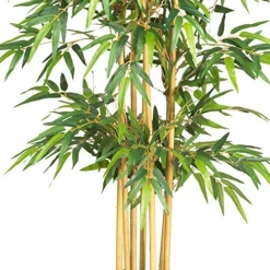 Nearly Natural 5253 Bamboo Silk Tree, 64-Inch, Green -Nearly Natural Store 61OZr3eIOYL