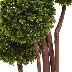 Nearly Natural 5428 4ft. Boxwood Topiary Tree UV Resistant (Indoor/Outdoor),Green,4-Feet